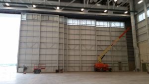Rolling Hangar Door System for Army National Guard