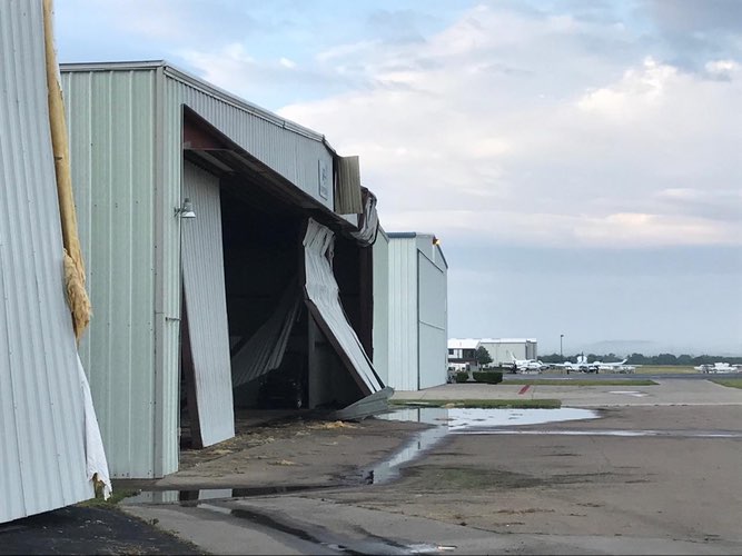 Denton Texas Sliding Hangar Door Failure