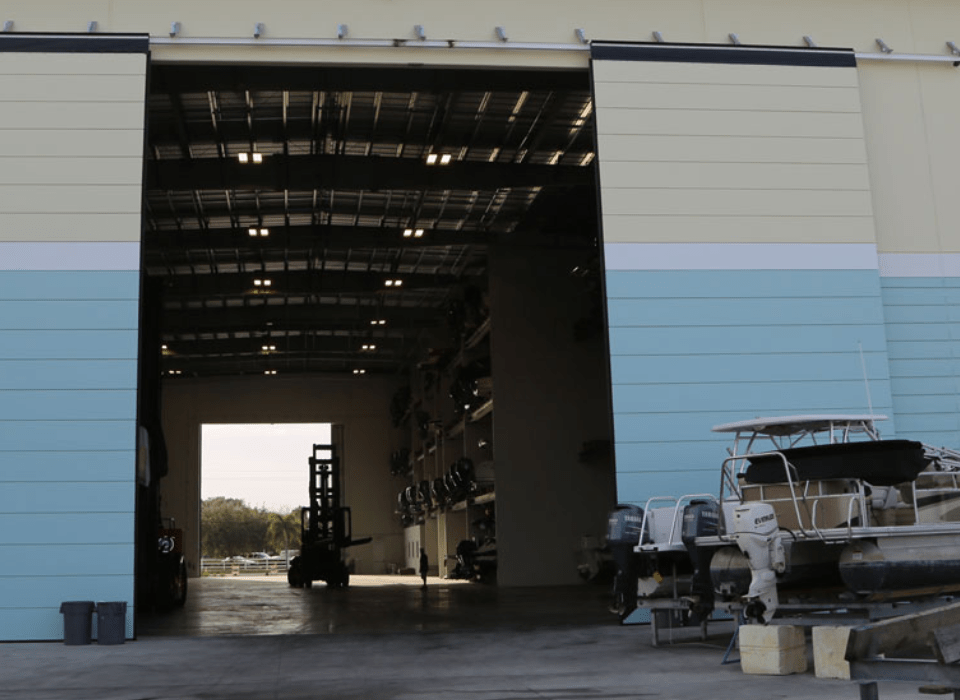 Marina Rolling Hangar Door Systems Exterior