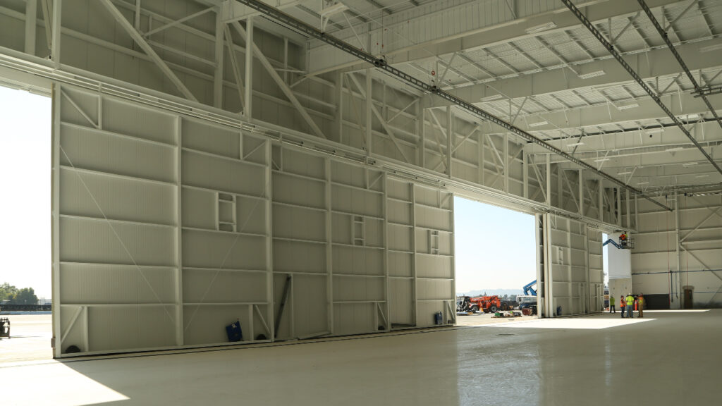 Aircraft Rolling Hangar Door Systems - Interior