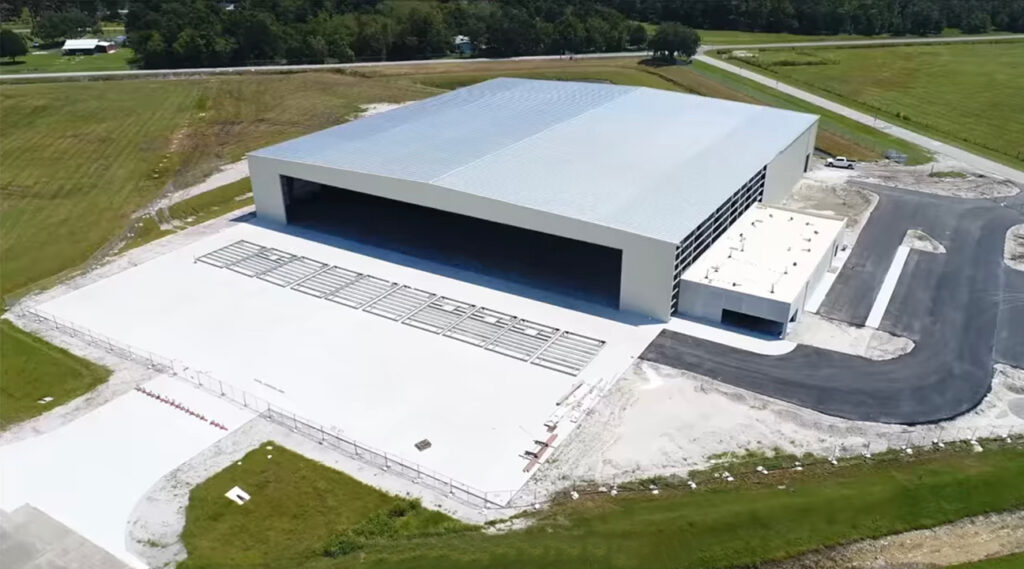 Rolling Hangar Door System - Exterior, Pre-Installation