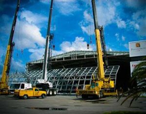 Falcon Trust Bi-Fold Hangar Door Installation in Miami, FL