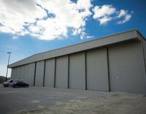 Rolling Hangar Door System for Private Sky Aviation - Exterior