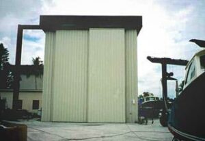 Rolling Hangar Door System for Hinckley Yacht Services